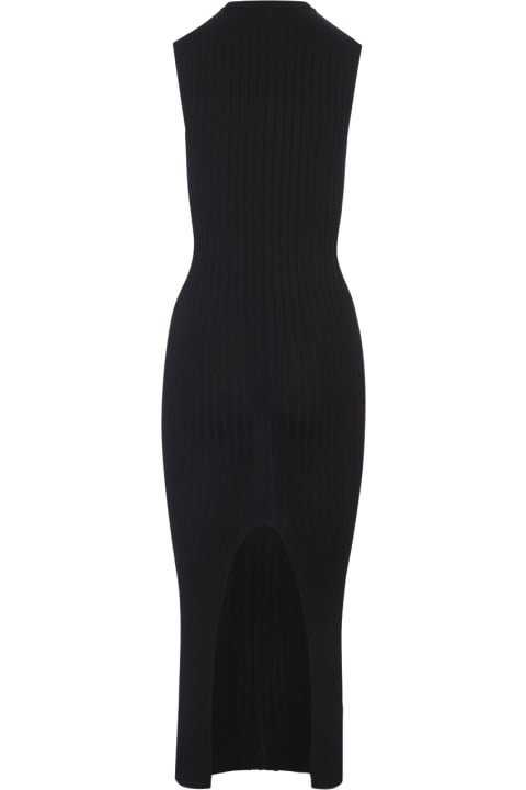 Marni Jumpsuits for Women Marni Black Long Sleeveless Ribbed Knit Dress