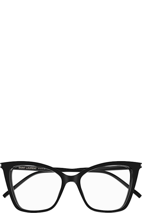 Gloves for Women Saint Laurent Eyewear Saint Laurent Sl 386 Linea Corner Angle 001 Black Transpare Gloves