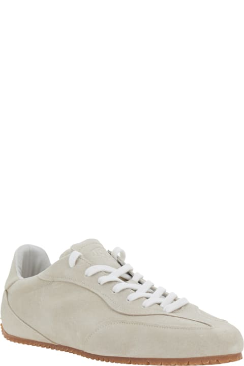Homeware Axel Arigato 'daze Runner' Beige Sneaker With Logo On The Tongue And Grooved Sole In Suede Man