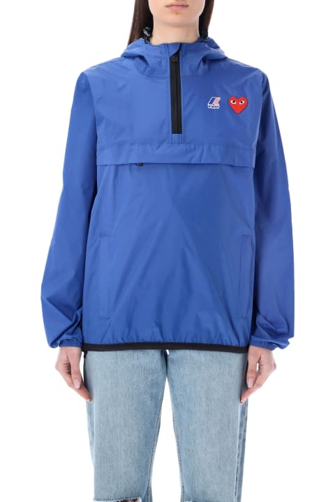 Fashion for Women Comme des Garçons Play Waterproof Hooded Jacket