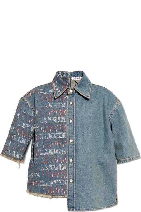 Sale for Women Lanvin X Future Asymmetric Buttoned Denim Shirt