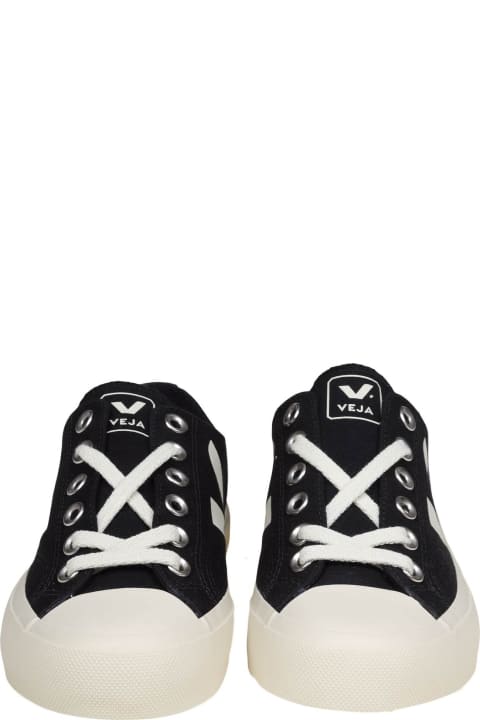 Homeware Veja Wata Sneakers In Black Canvas