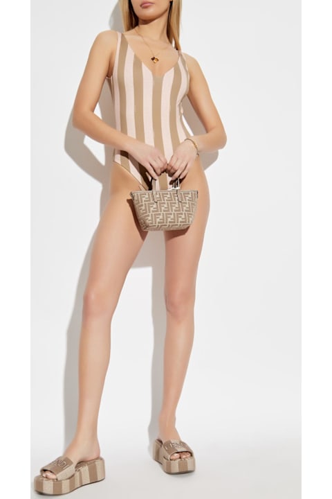 Fendi ملابس سباحة لـ السيدات Fendi Fendi Reversible Swimsuit