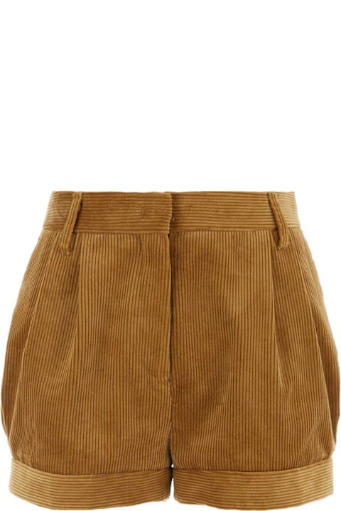 Prada Pants & Shorts for Women Prada Ochre Corduroy Shorts