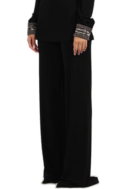 Alberta Ferretti Pants & Shorts for Women Alberta Ferretti Elasticated Waistband Wide-leg Cady Trousers