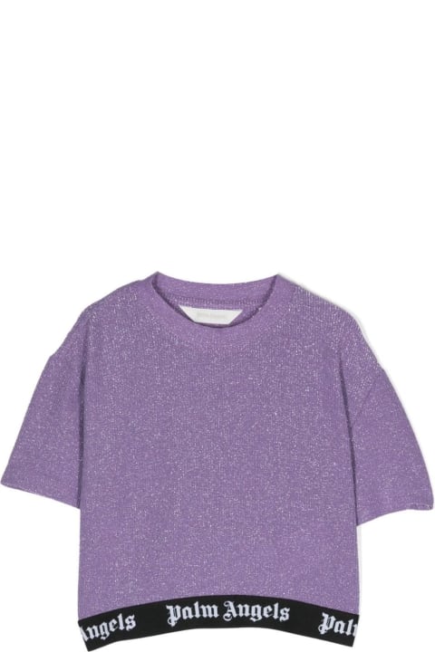Sale for Girls Palm Angels Palm Angels T-shirts And Polos Lilac