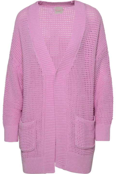 Brodie Sweaters for Women Brodie Pink Hemp Blend Cardigan