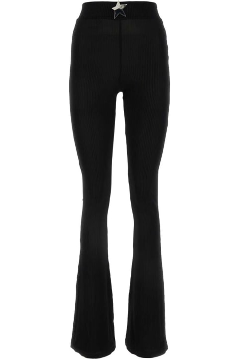 AREA Pants & Shorts for Women AREA Black Stretch Viscose Pant