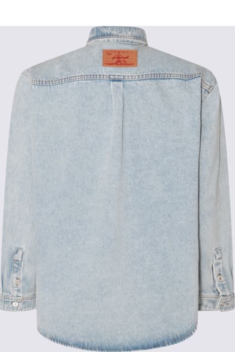 メンズ Y/Projectのコート＆ジャケット Y/Project Light Blue Cotton Denim Jacket