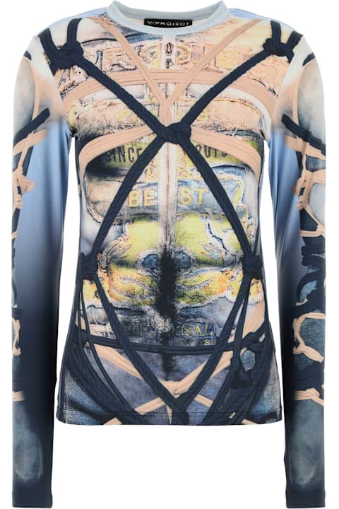 Y/Project Fleeces & Tracksuits for Women Y/Project Printed Stretch Nylon Top