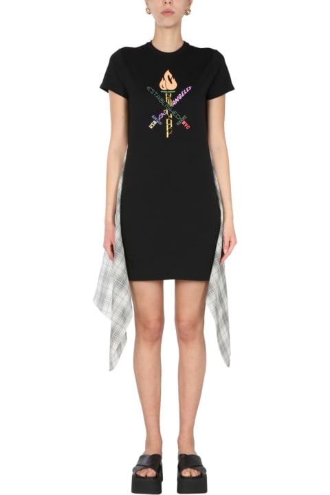 Opening Ceremony Clothing for Women Opening Ceremony "word Torch Hybrid" T-shirt Dress