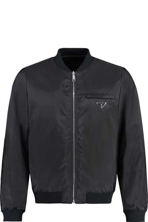 Coats & Jackets for Men Prada Lambskin Bomber Jacket