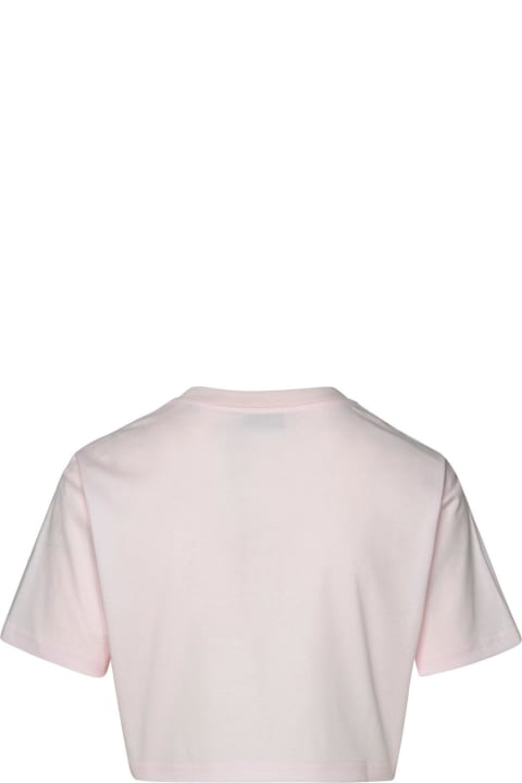 Topwear for Women Lanvin Logo Embroidered Cropped T-shirt