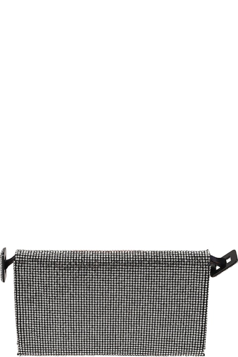Clutches for Women Benedetta Bruzziches Embellished All-over Flap Shoulder Bag