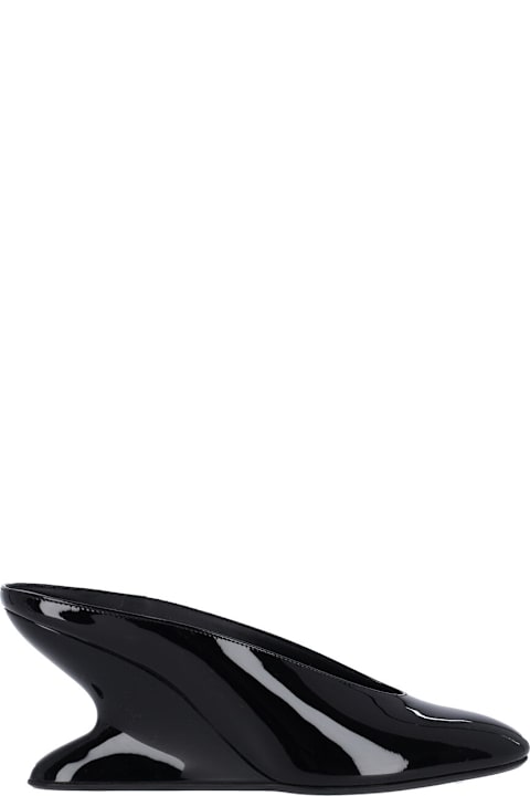Alaia لـ Women Alaia Mules With Curved Wedges