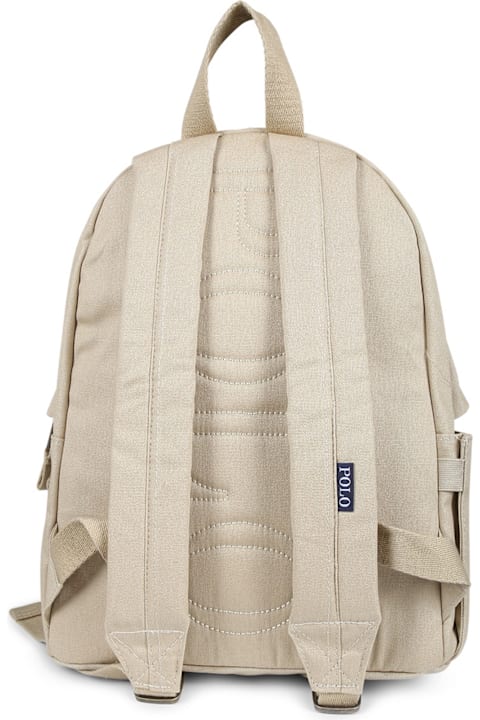 أدوات منزلية Ralph Lauren Beige Backpack For Kids With Polo Bear