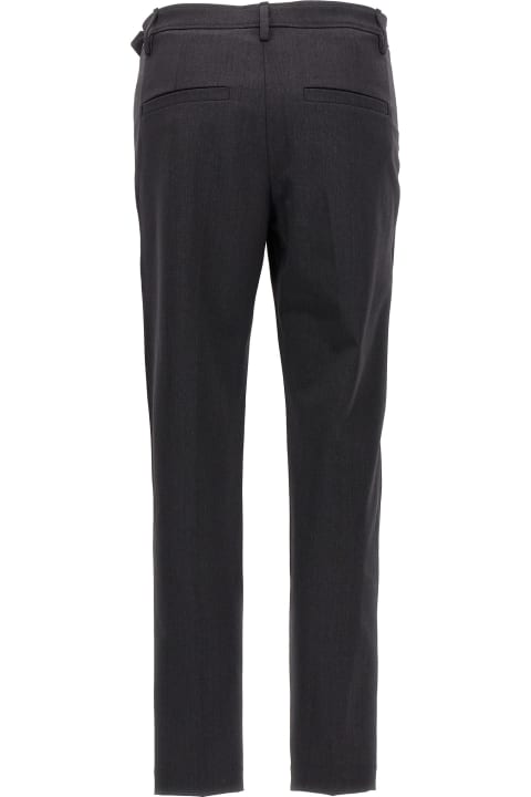 Brunello Cucinelli Clothing for Women Brunello Cucinelli Stretch Cool Wool Trousers With Cigarette Cut
