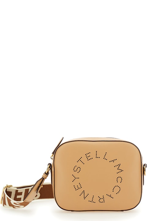 Homeware Stella McCartney Crossbody Bag With Perforated Logo In Faux Leather Woman