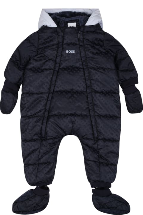 Hugo Boss Coats & Jackets for Baby Girls Hugo Boss Padded Blue Down Jacket For Newborn