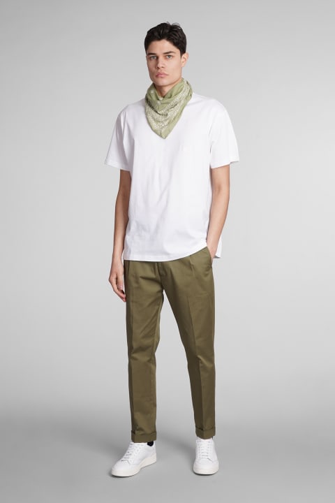 Low Brand Pants for Men Low Brand Riviera Pants In Green Cotton