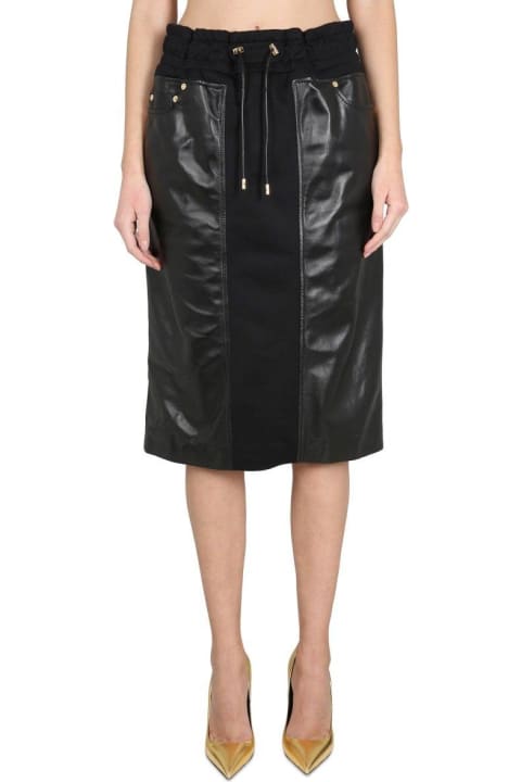 Homeware Tom Ford Drawstring Leather Midi Skirt