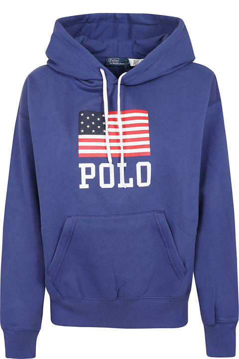 Fleeces & Tracksuits for Women Polo Ralph Lauren Polo Flg Hd-long Sleeve-sweatshirt
