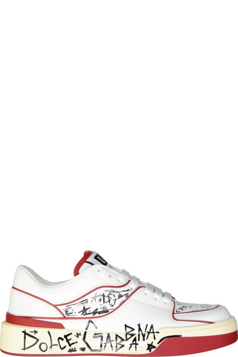 Dolce & Gabbana Shoes for Men Dolce & Gabbana Printed Leather Sneakers