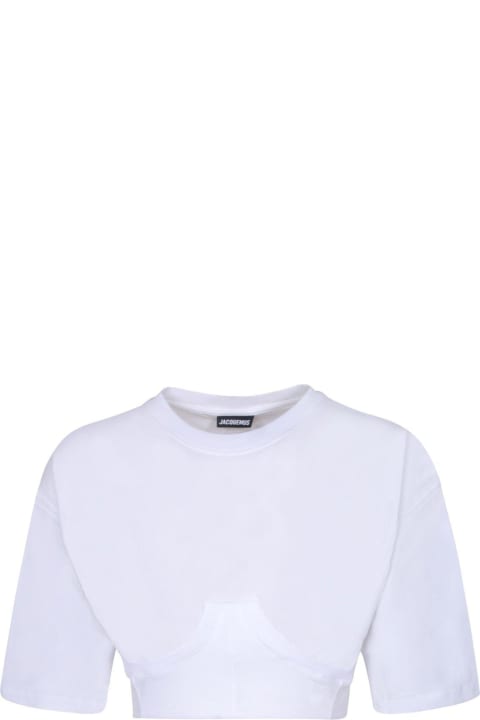 Jacquemus Topwear for Women Jacquemus Caraco Cropped T-shirt