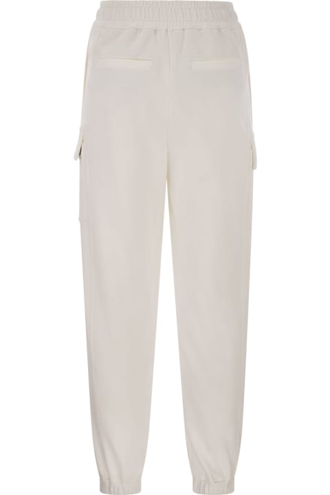 Brunello Cucinelli Fleeces & Tracksuits for Women Brunello Cucinelli Smooth Cotton Fleece Cargo Pants