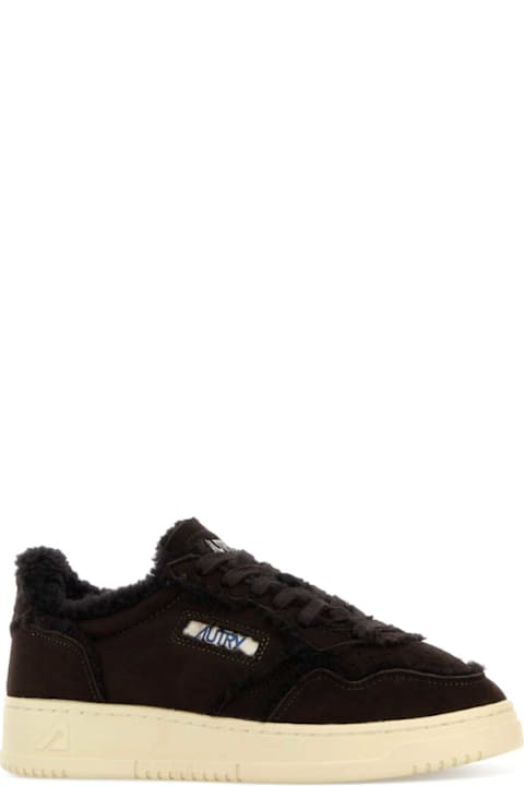 Autry Chocolate Suede Medalist Sneakers