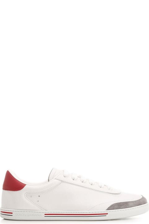 Fashion for Men Dolce & Gabbana Stripe-detailed Round Toe Sneakers