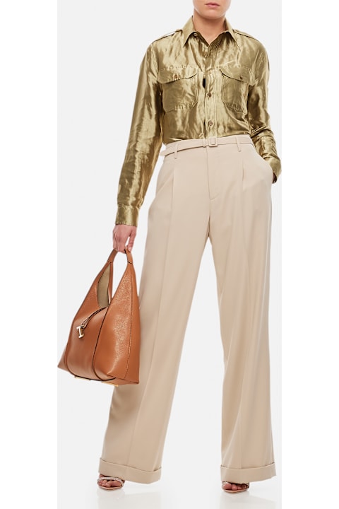 Ralph Lauren for Kids Ralph Lauren Acklie Straight Leg Wool Trousers