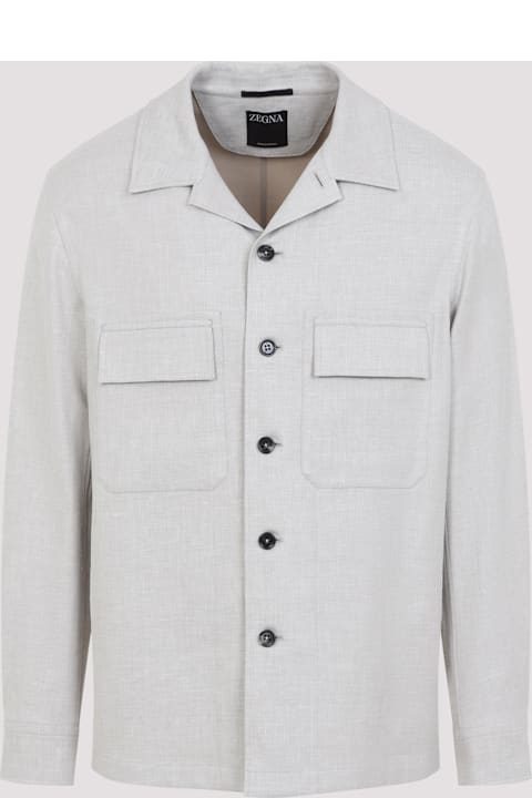 Zegna for Kids Zegna Linen Shirt
