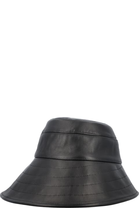 Hats for Women The Attico Leather Bucket Hat