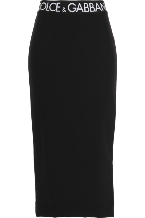 Dolce & Gabbana Skirts for Women Dolce & Gabbana Logo Elastic Skirt