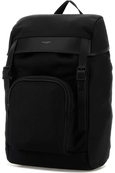 Homeware Saint Laurent Black Fabric City Backpack