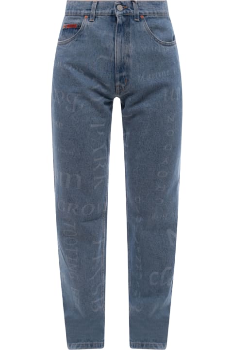 Martine Rose Monogram Slim Jeans in Blue for Men