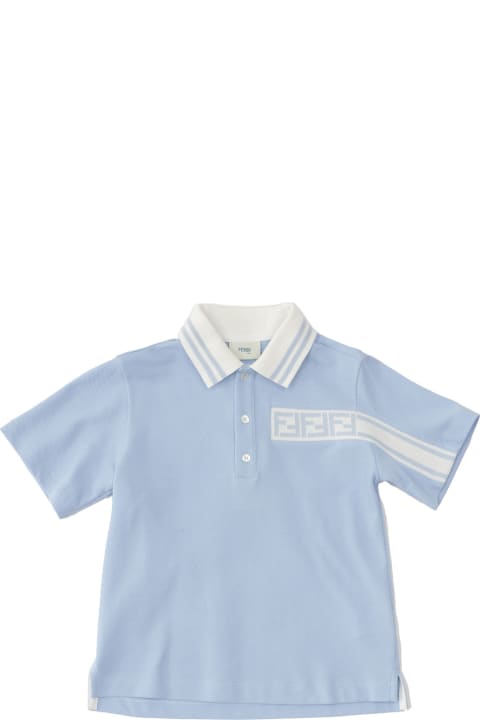 Fendi for Boys Fendi Logo Polo Shirt