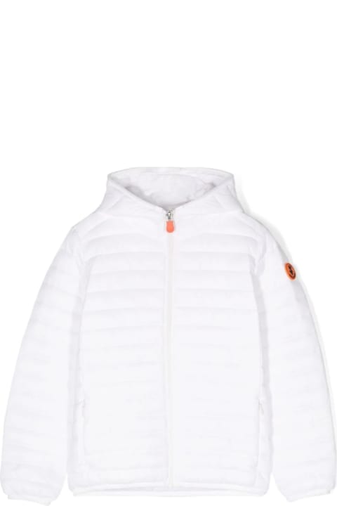 Topwear for Girls Save the Duck White Ana Down Jacket