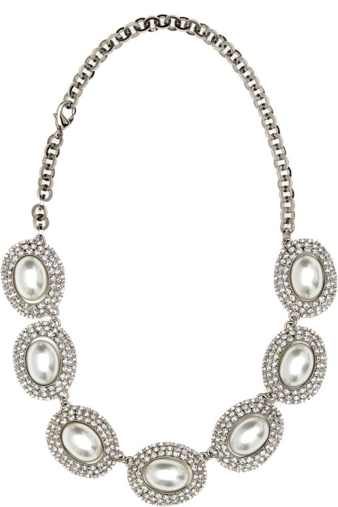 Jewelry for Women Alessandra Rich Embellished Metal Necklace