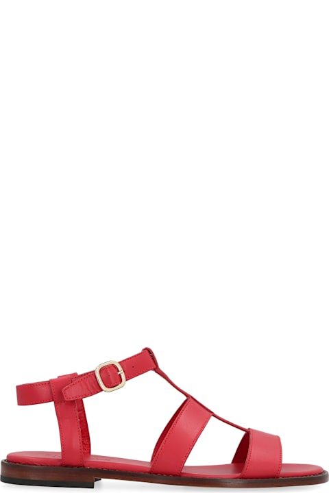Doucal's Flat Shoes for Women Doucal's Urano Leather Sandals