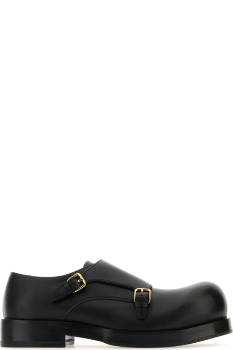 Fashion for Women Bottega Veneta Black Leather Helium Monk Strap Shoes