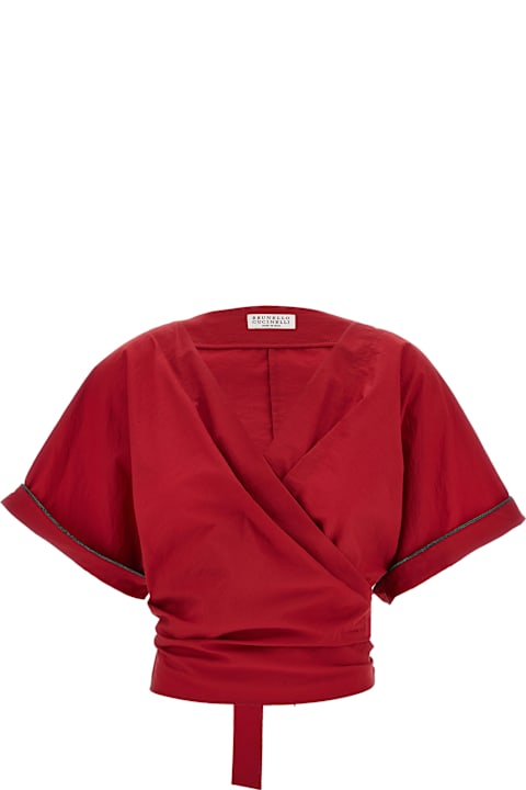 Brunello Cucinelli Crossed Shirt