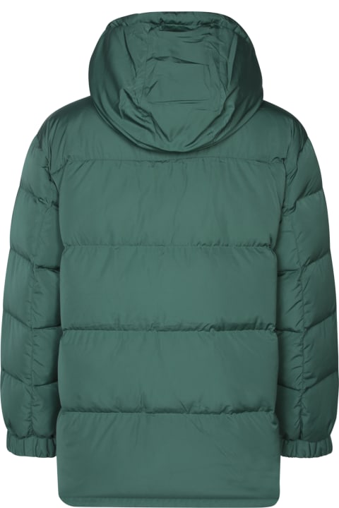 Maison Kitsuné Coats & Jackets for Men Maison Kitsuné Green Hooded Puffer Jacket