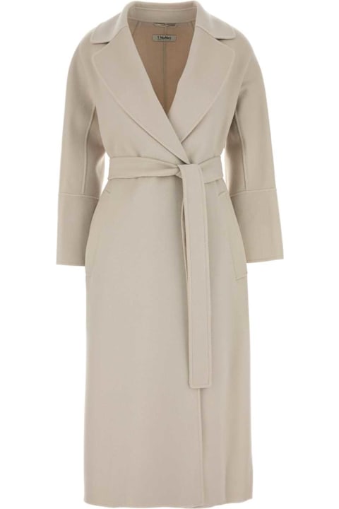 'S Max Mara for Women 'S Max Mara Chalk Wool Elisa Coat