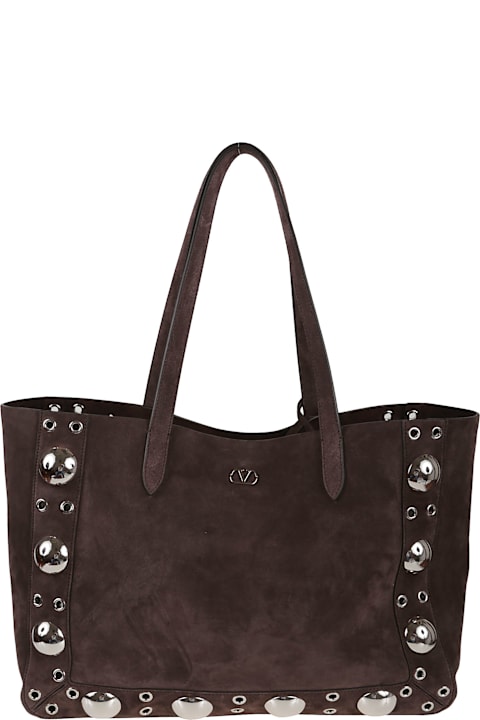 Valentino Garavani Shoulder Bags for Women Valentino Garavani Tote Nellcote Frame Suede