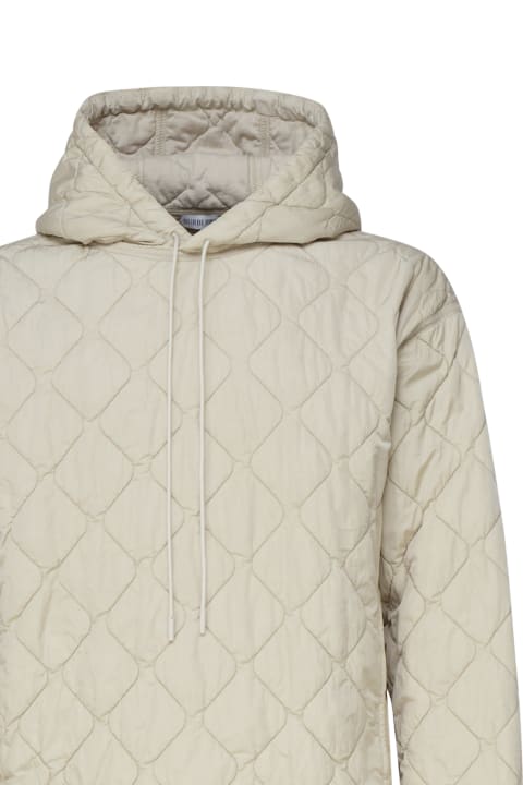 Burberry Coats & Jackets for Men Burberry Quilted Sweatshirt With Hood And Drawstring