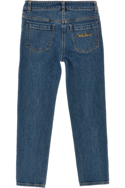 Moschino for Kids Moschino Button Detail Jeans