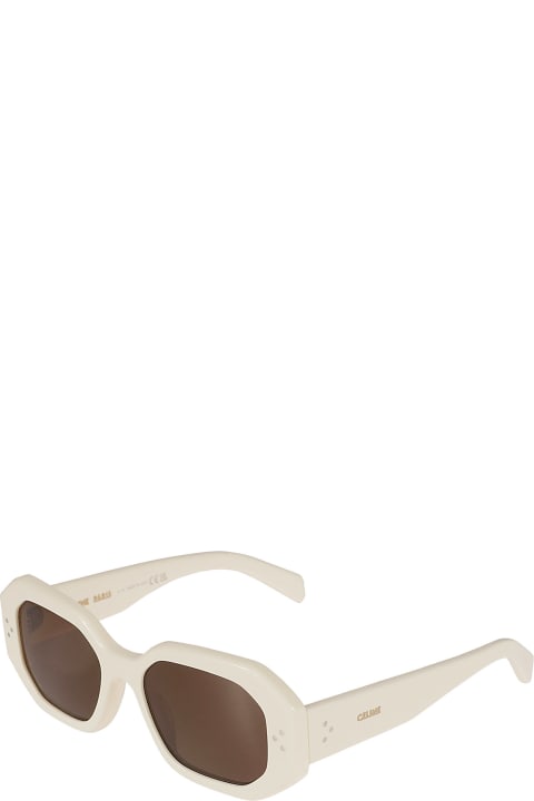 Celine Eyewear for Men Celine Logo Sided Geometric Lens Sunglasses