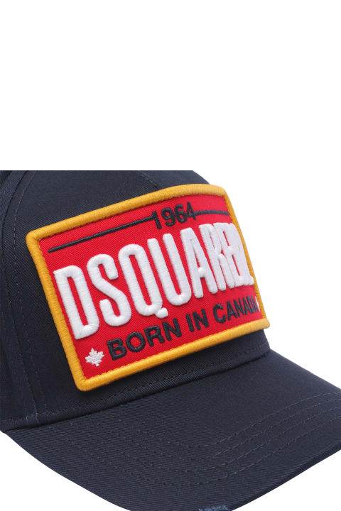 Hats for Men Dsquared2 Logo Baseball Cap